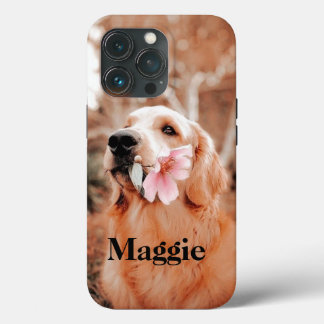Case-Mate iPhone Case Photo Golden Retriever personnalisée - Cadeau Amou