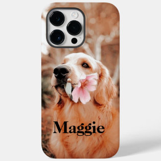 Coque Pour Pour iPhone 14 Pro Max Photo Golden Retriever personnalisée - Cadeau Amou