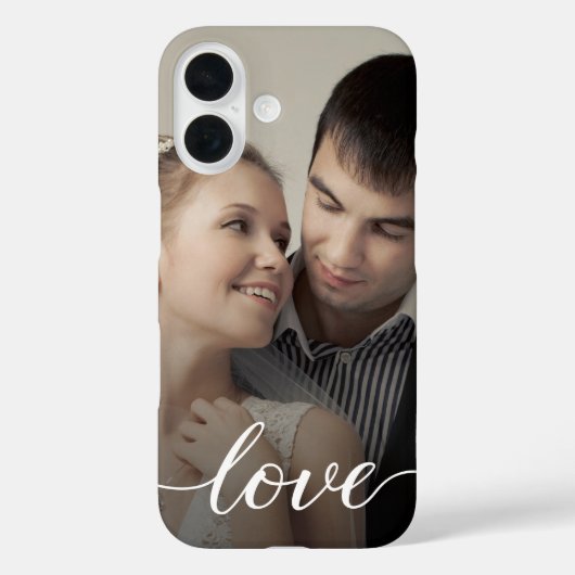 Coques Case-Mate iPhone Photo Mariage de script d'amour personnalisé (Verso)