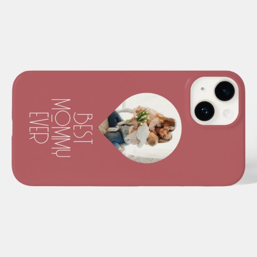 Coques Case-Mate iPhone Photo Meilleure maman Jamais Moderne Script Maman (Verso (horizontal))