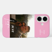 Coques Case-Mate iPhone Photo moderne couleur bleu (Verso (horizontal))