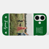 Coques Case-Mate iPhone Photo moderne couleur vert (Verso (horizontal))