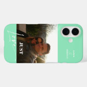 Coques Case-Mate iPhone Photo moderne couleur vert (Verso (horizontal))