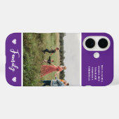 Coques Case-Mate iPhone Photo moderne couleur violet (Verso (horizontal))