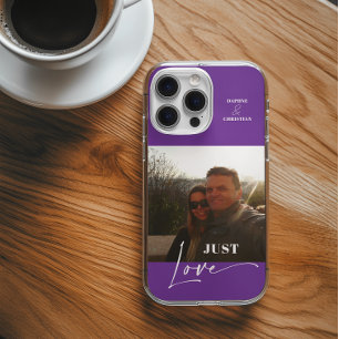 Coques iPhone 16 Photo moderne couleur violet