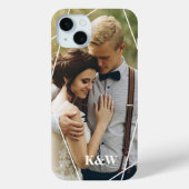 Coques Case-Mate iPhone Photo moderne et monogramme (Verso)