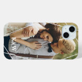 Coques Case-Mate iPhone Photo moderne et monogramme (Verso (horizontal))