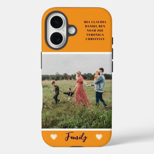 Coques Case-Mate iPhone Photo moderne Orange (Verso)