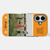 Coques Case-Mate iPhone Photo moderne Orange (Verso (horizontal))