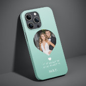 Coques Case-Mate iPhone Photo Monogramme Coeur romantique Coodinate Modern