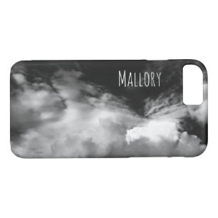 Coques Pour iPhone Photo noire et blanche dramatique de ciel nuageux