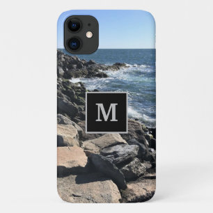 Case-Mate iPhone Case Photo Ocean et Rocks Custom Single Initial