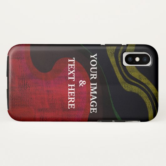 Coques Case-Mate iPhone Photo Personalized Custom Black Your Own (Dos (Horizontal))