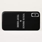 Coques Case-Mate iPhone Photo Personalized Custom Black Your Own (Dos (Horizontal))