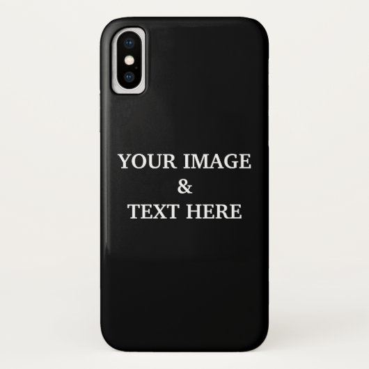 Coques Case-Mate iPhone Photo Personalized Custom Black Your Own (Dos)