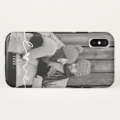 Coques Case-Mate iPhone Photo personnalisée avec script d'amour (Dos (Horizontal))