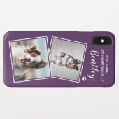 Coques Case-Mate iPhone Photo Personnalisée Chien Chat Animaux de compagni (Dos (Horizontal))