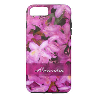 Coque iPhone 8 Plus/7 Plus Photo personnalisée de fleur rose