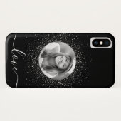 Coques Case-Mate iPhone Photo personnalisée en noir (Dos (Horizontal))