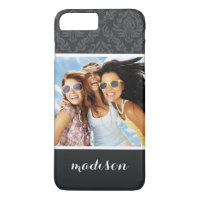 Photo personnalisée et nom Modèle Damask 6