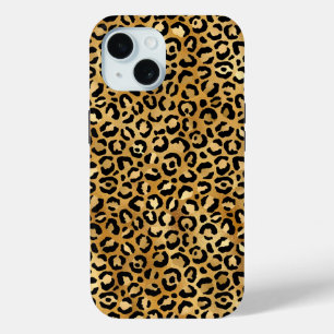 Coque Pour iPhone 15 photo personnalisée léopard
