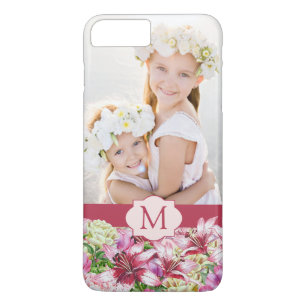 Case-Mate iPhone Case Photo personnalisée Monogramme Photo Bourgogne