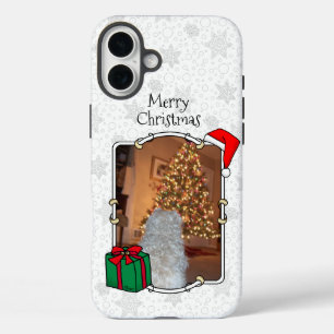 Coques iPhone 16 Plus Photo personnalisée Noël Père Noël Pet HO HO HO HO