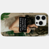 Coques Case-Mate iPhone Photo personnalisée oeuvre Ajouter le nom Slogan (Verso (horizontal))