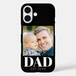 Coques iPhone 16 Photo personnalisée pour la fête des pères « Papa