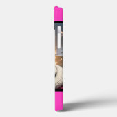 Coques Case-Mate iPhone photo personnalisée rose néon clair (Verso / Gauche)