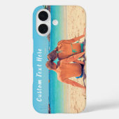 Coques Case-Mate iPhone Photo personnalisée Vos photos et votre texte (Verso)