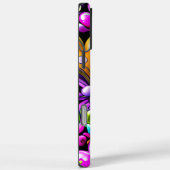 Coques Case-Mate iPhone Photo Purple Abstract Hearts and Flowers (Verso / Droite)