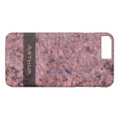 Coques Case-Mate iPhone Photo rose de texture de roche de géologie (Dos (Horizontal))