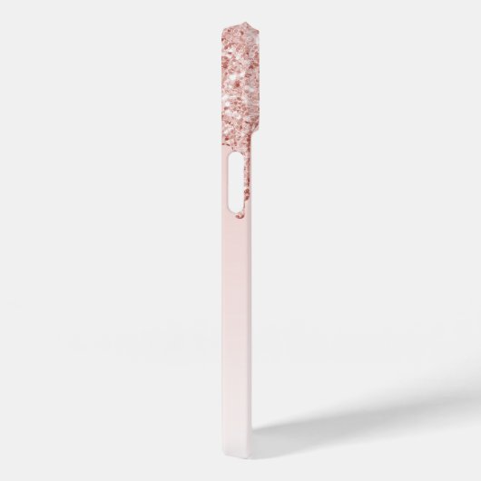 Coques Case-Mate iPhone Photo rose or rose gouttes (Verso / Droite)