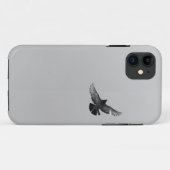 Coques Case-Mate iPhone Photo simple moderne noir pigeon d'oiseau volant n (Dos (Horizontal))