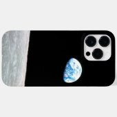 Coques Case-Mate iPhone Photo spatiale de la lune et de l'aurore terrestre (Verso (horizontal))