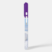 Coques Case-Mate iPhone Photo Sport d'hiver Monogramme Royal Purple (Verso / Gauche)