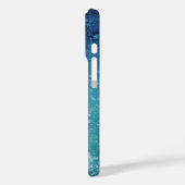 Coques Case-Mate iPhone Photo Turquoise Ice Abstrait Art (Verso / Gauche)