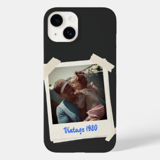Coque Pour iPhone 14 Photo Vintage personnalisée et cadeau de l'année