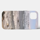 Coques Case-Mate iPhone Photo Wavy Ocean Shore Proverbes Bible Verse Sea (Verso (horizontal))