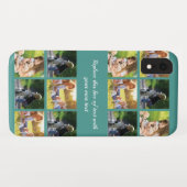 Coques Case-Mate iPhone photocollage et texte (Dos (Horizontal))