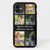 Coques Case-Mate iPhone photocollage et texte (Dos)