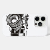 Coques Case-Mate iPhone Photographe Photographe Appareil photo reflex noir (Verso (horizontal))