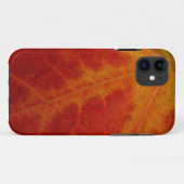 Coques Case-Mate iPhone Photographie abstraite de la feuille d'érable roug (Dos (Horizontal))