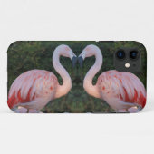Coques Case-Mate iPhone Photographie de baiser mignonne de Flamant rose (Dos (Horizontal))