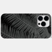 Coques Case-Mate iPhone Photographie de Fern Feuille en noir et blanc (Verso (horizontal))