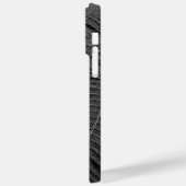 Coques Case-Mate iPhone Photographie de Fern Feuille en noir et blanc (Verso / Gauche)