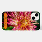 Coques Case-Mate iPhone Photographie de fleurs, Orange Chrysanthemum (Verso (horizontal))
