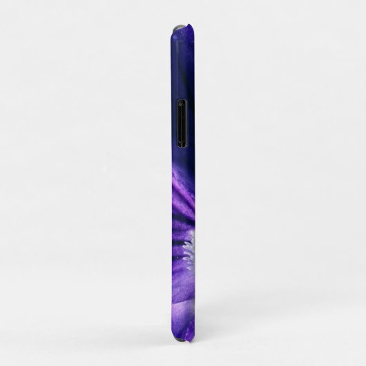 Coques Case-Mate iPhone Photographie de macro violet pansy élégante (Dos/Droite)