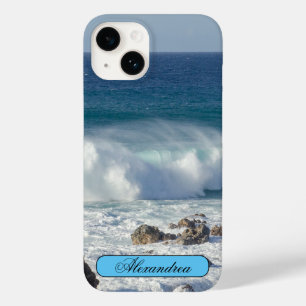 Coque Pour iPhone 14 Photographie De Plage, Vagues À Maui
